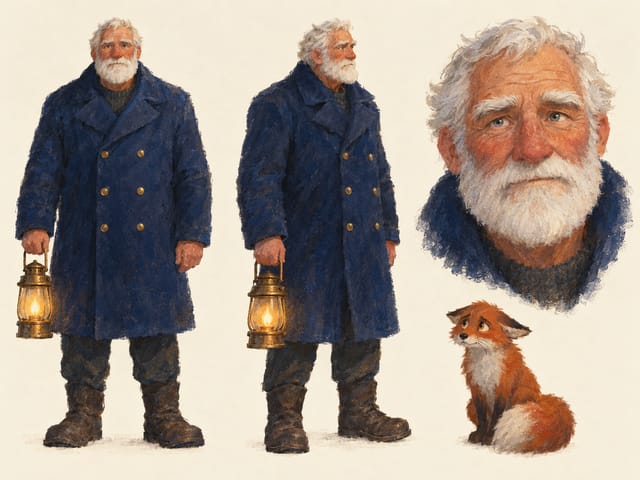 Character sheet, made by the Storyboard Film Studio template