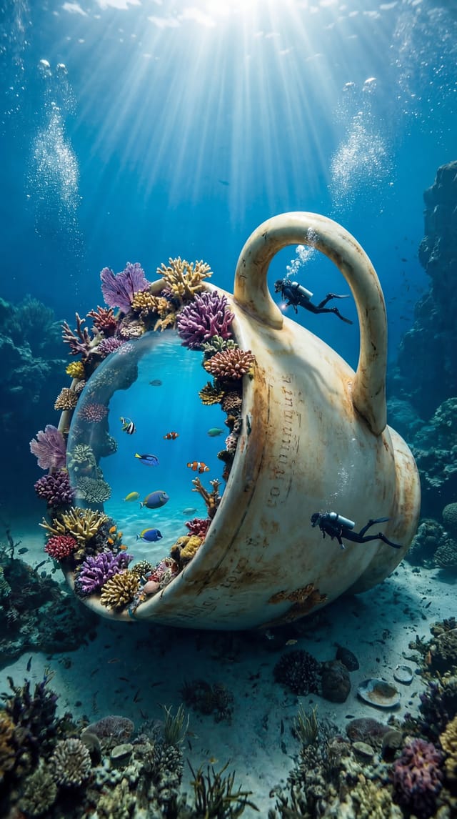 Scene 2, made by the Underwater Giants: A Cinematic AI Instagram Reel template