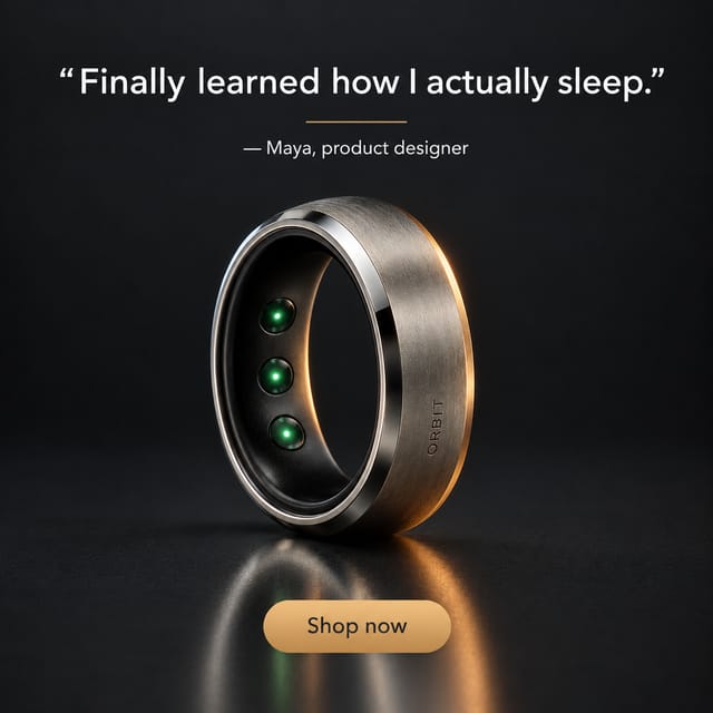 Ad · Testimonial, made by the Meta Ads Studio template