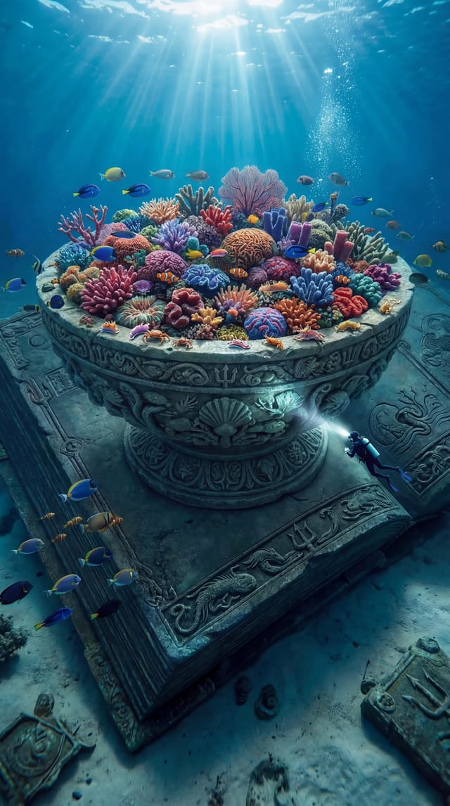 Scene 6, made by the Underwater Giants: A Cinematic AI Instagram Reel template